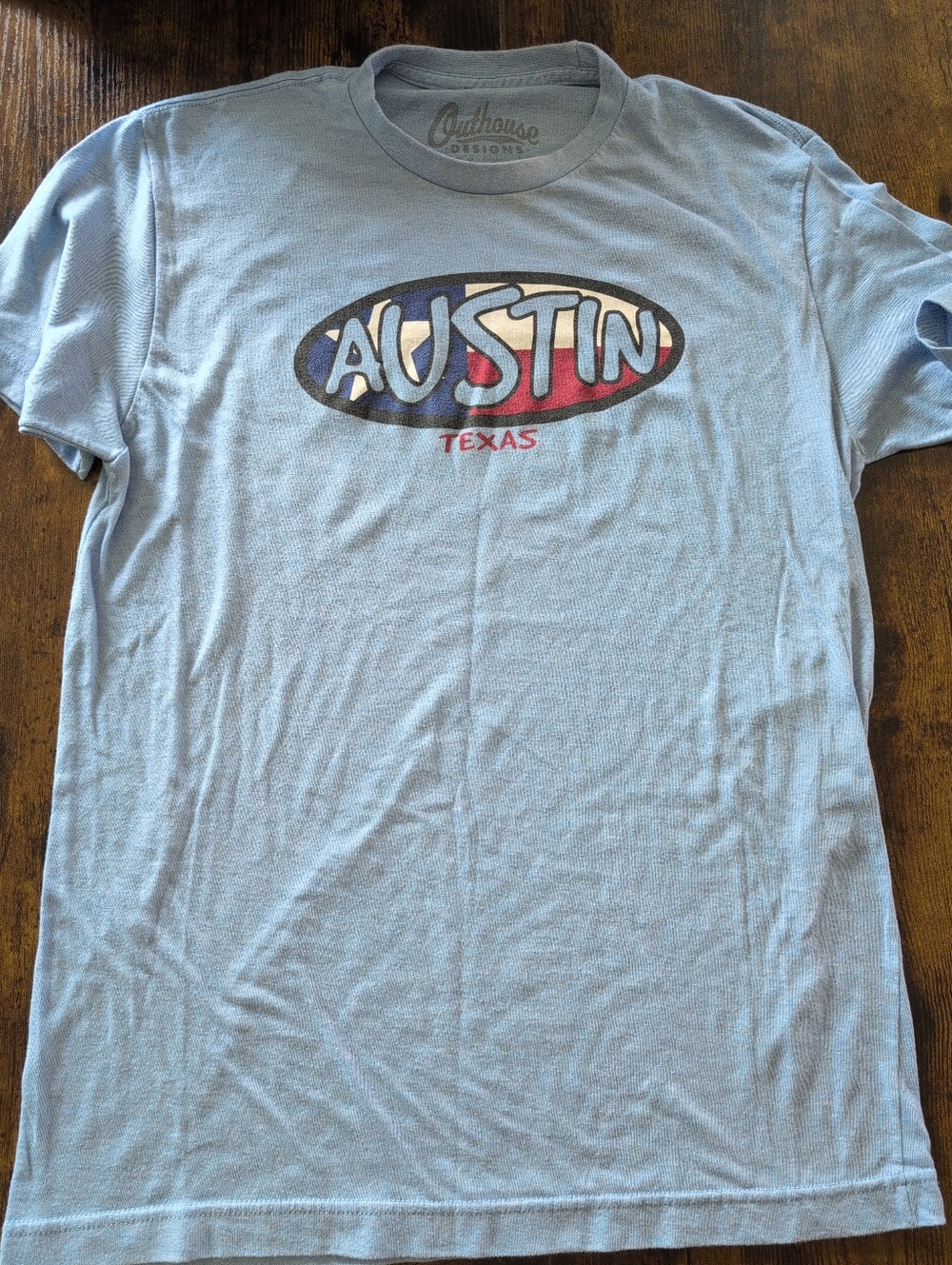 Keep Austin Weird Tee - Austin Texas Graphic Tee - Light Blue